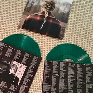 Taylor Swift Evermore Deluxe Edition Transparent Green Vinyl